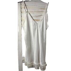 Celestino White Camisole Top  OS w/Lace Capsule  Adjustable Straps Elastic Back